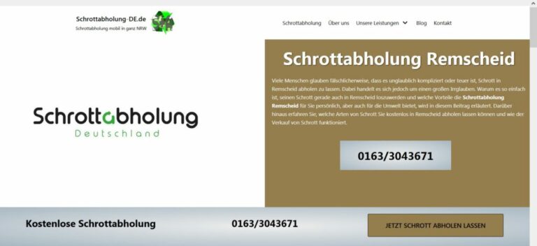 Die Schrottabholung Unna ist Teil der Recycling-Maschinerie. Sie holt Mischschrott von Privatpersonen und Unternehmen in Unna und ganz Nordrhein-Westfalen