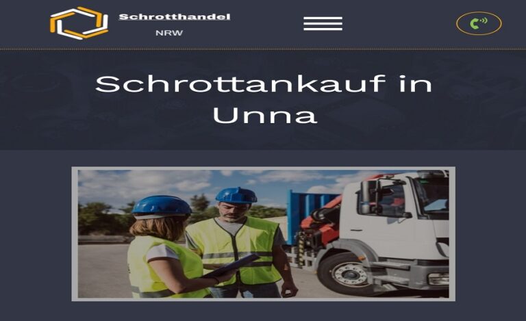 in Unna und Umgebung Schrottankauf durch professionellen Schrotthändler unseren attraktiven Preisen