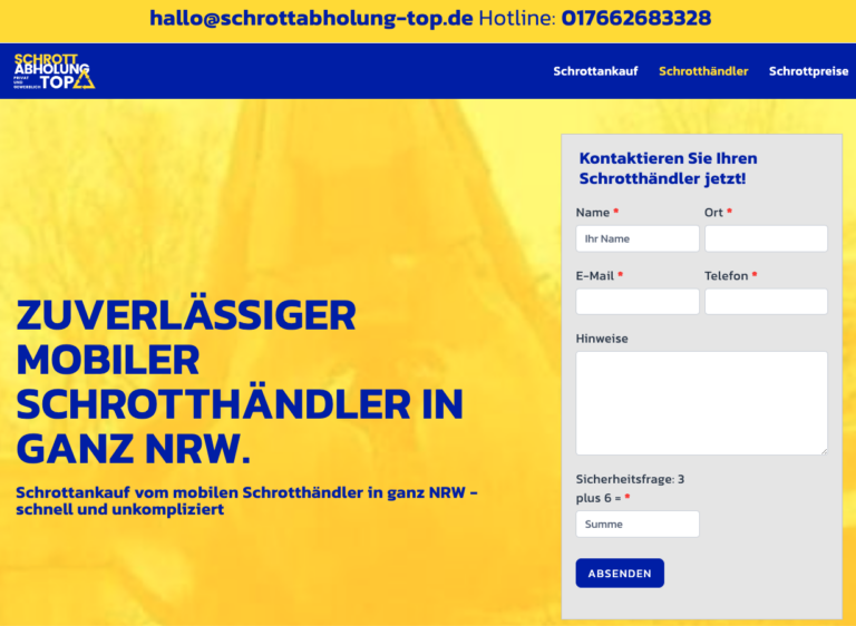 So berechnen Sie die besten Schrottpreise in NRW